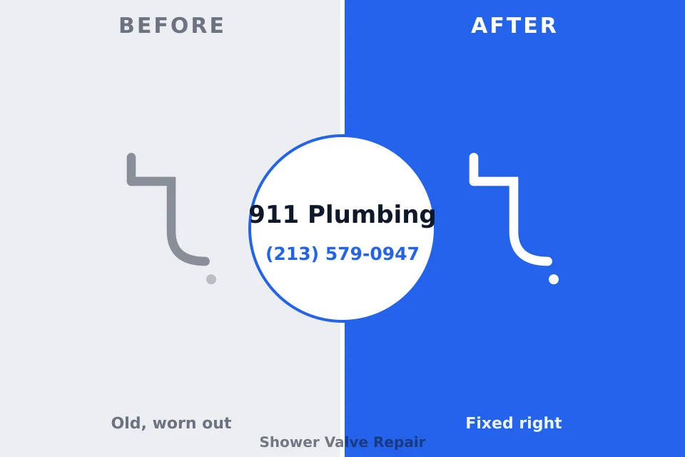 Before and after: plumbing repair Fincastle, TN